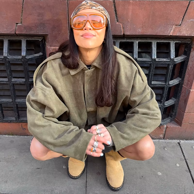 ZA - Oversized Suede Jacket