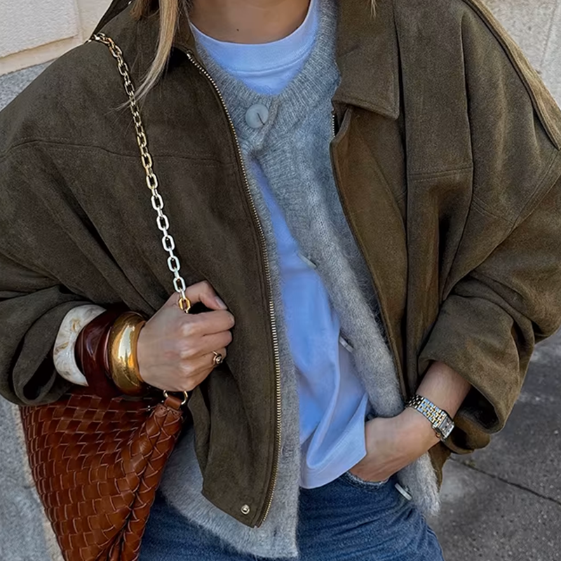 ZA - Oversized Suede Jacket