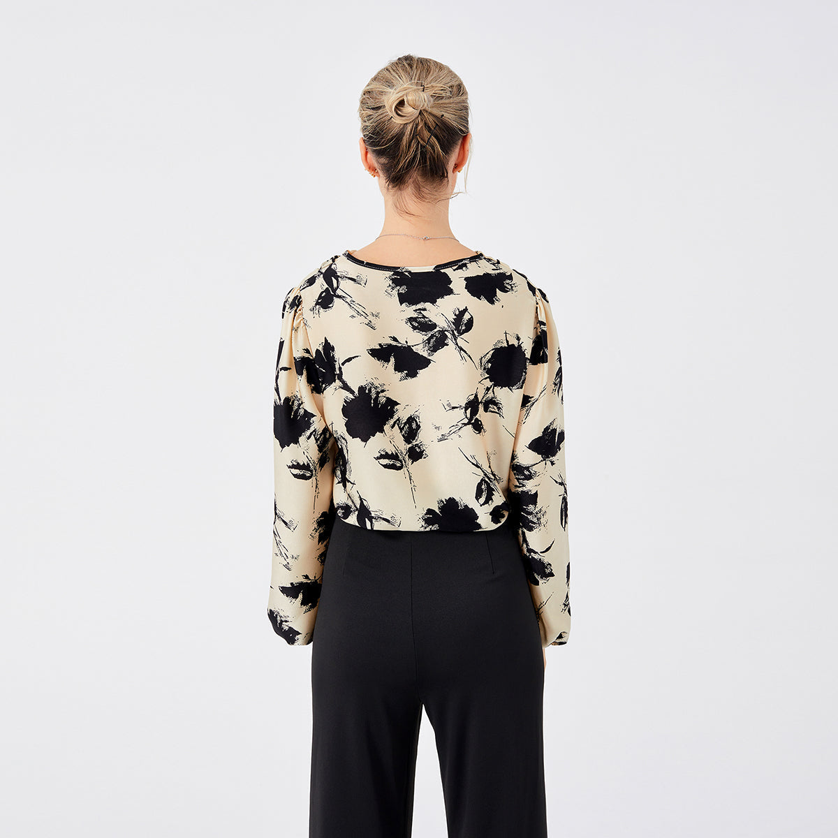 Elegante Blouse Met Print