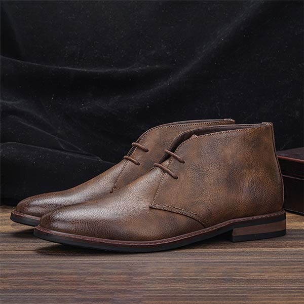 Albert | Vintage Lederen Enkelboots