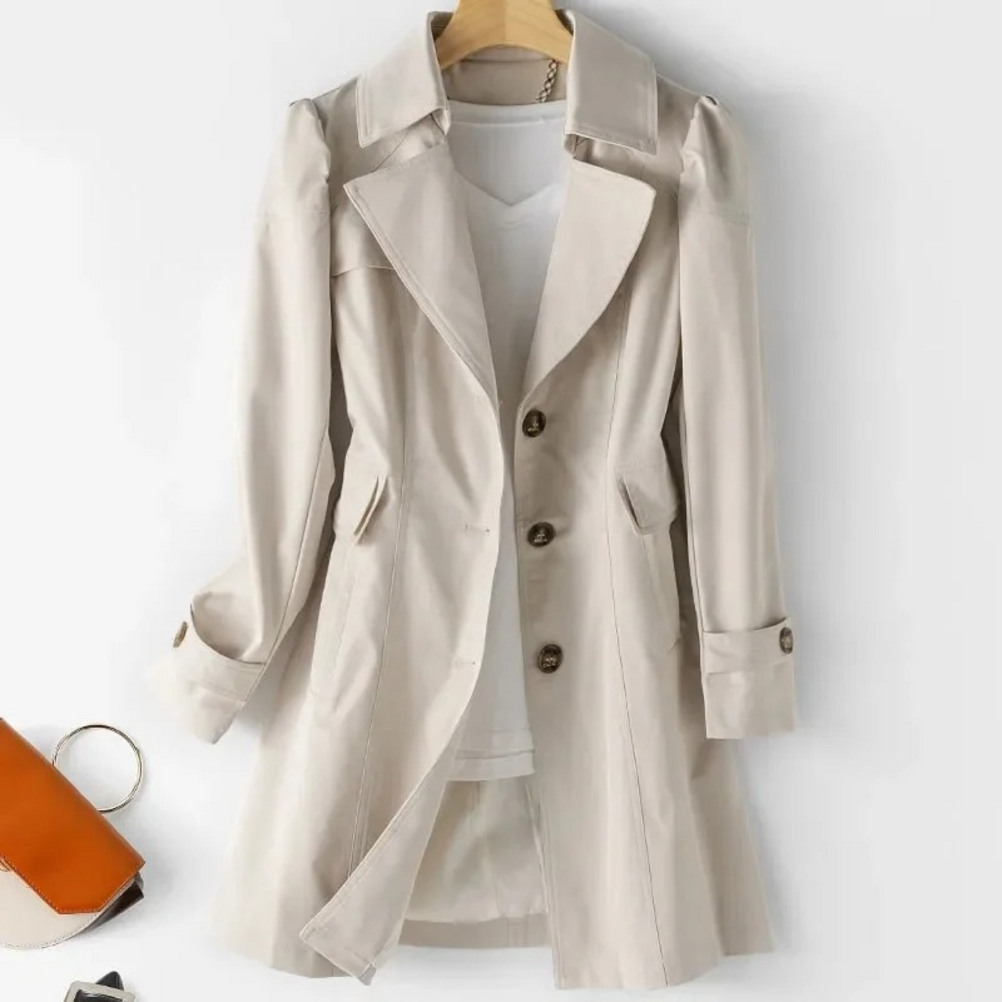 Celestia stijlvolle dames trenchcoat