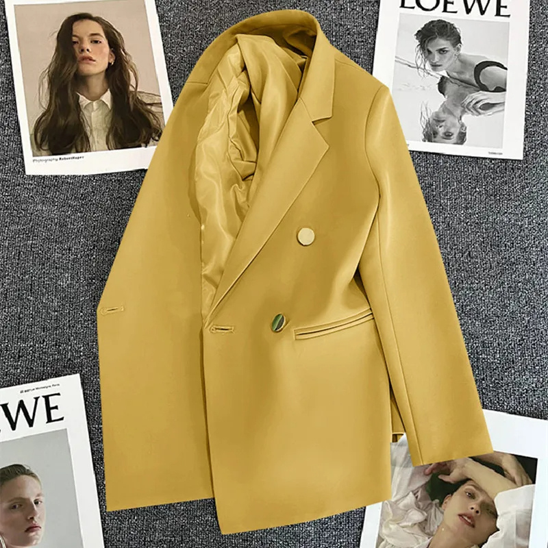 Classiq - Elegante Lange Dames Blazer met Dubbele Rij en Premium Afwerking