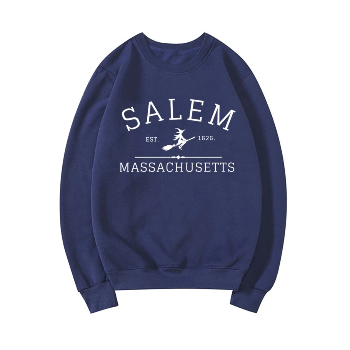 Blijves - Comfortabele Grafische Sweatshirt Met Salem Print – Dames Trui