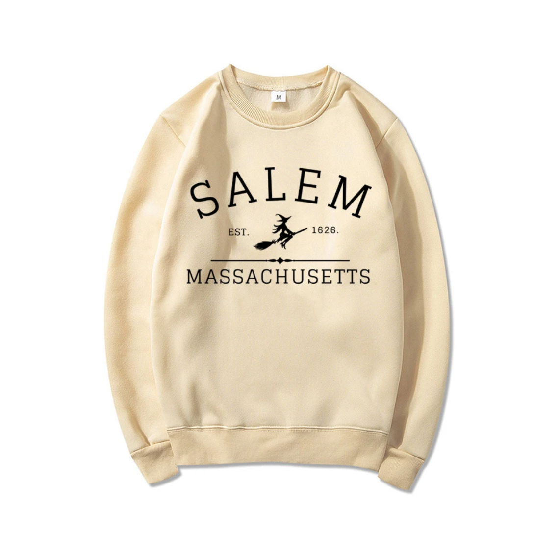 Blijves - Comfortabele Grafische Sweatshirt Met Salem Print – Dames Trui