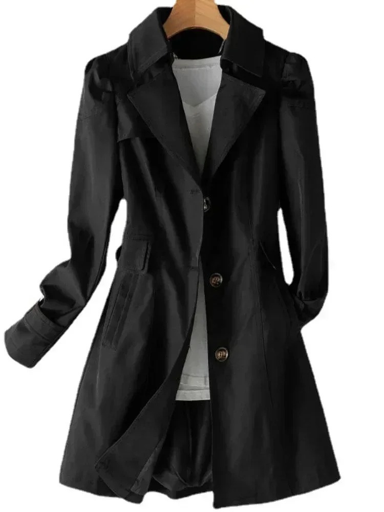 Fraujas -  Casual Lichtgewicht Trenchcoat voor Vrouwen - Stijlvolle Trenchcoat Dames