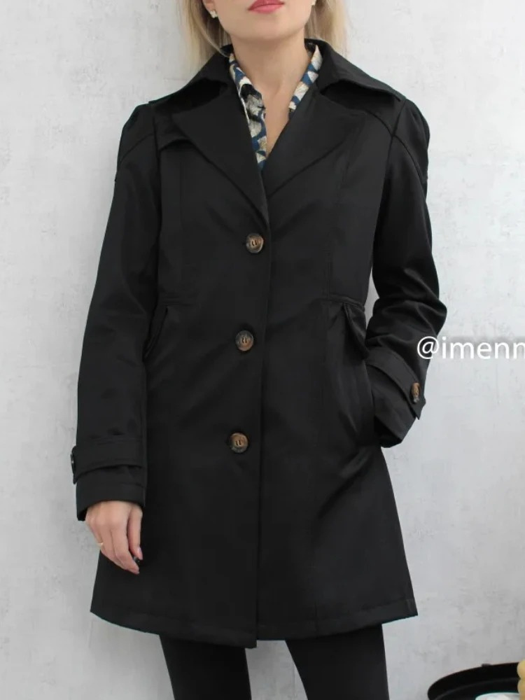 Fraujas -  Casual Lichtgewicht Trenchcoat voor Vrouwen - Stijlvolle Trenchcoat Dames