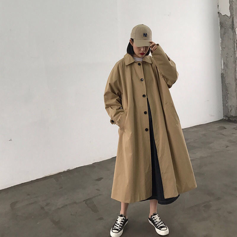 ChicFit - Oversized Casual Trenchcoat voor Vrouwen - Trenchcoat met Ruime Pasvorm Dames