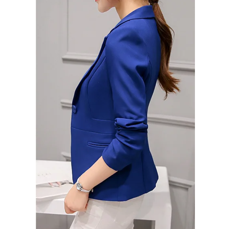 Genteer - Elegante Dames Blazer Met Lange Mouwen - Perfect Voor Werk