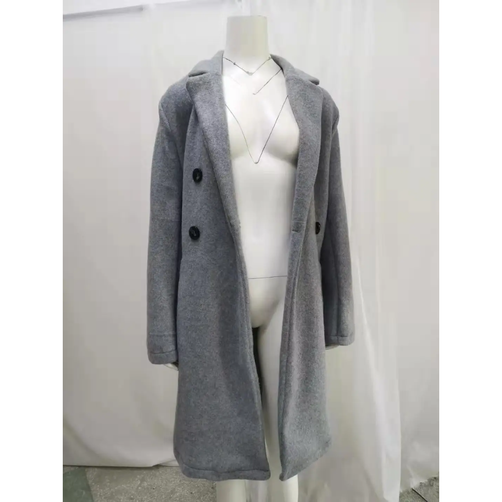 Koeleja - Chique Trenchcoat Dames met Getailleerd Silhouet en Knoopsluiting