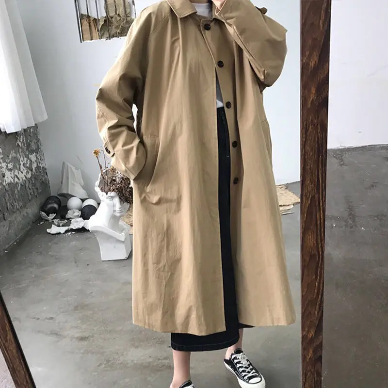 ChicFit - Oversized Casual Trenchcoat voor Vrouwen - Trenchcoat met Ruime Pasvorm Dames