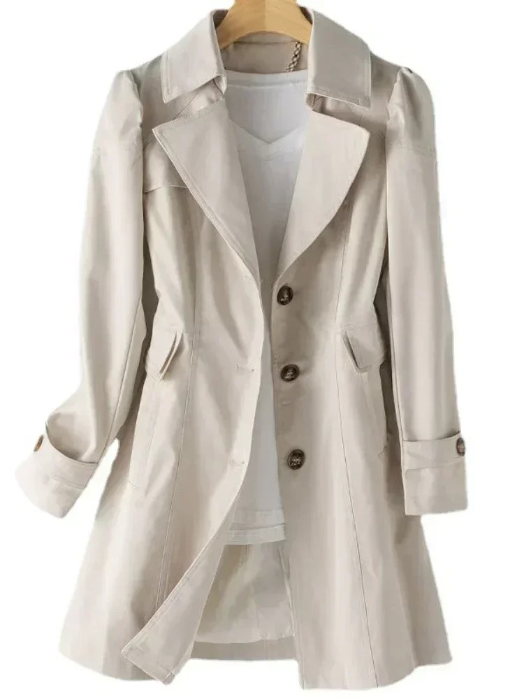 Fraujas -  Casual Lichtgewicht Trenchcoat voor Vrouwen - Stijlvolle Trenchcoat Dames