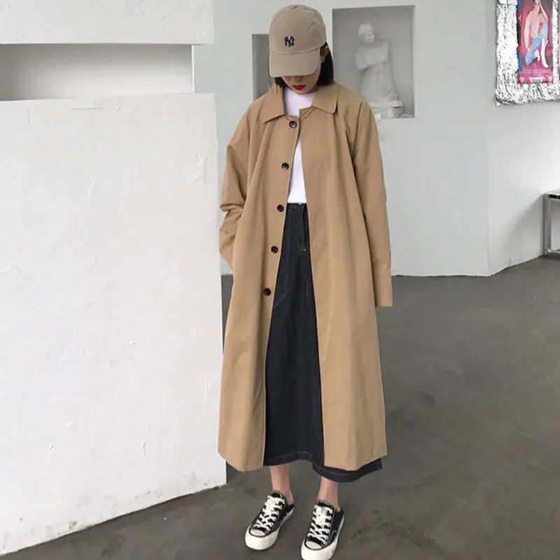 ChicFit - Oversized Casual Trenchcoat voor Vrouwen - Trenchcoat met Ruime Pasvorm Dames