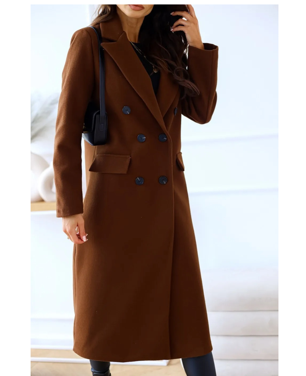 Modejas - Elegante Lange Trenchcoat Dames, Dubbel Geknoopt, Getailleerde Damesjas