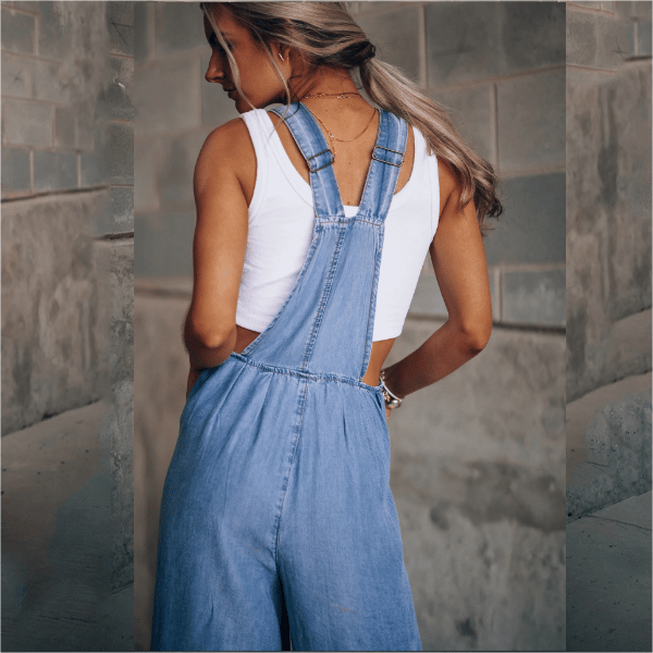 Lotte | Dames denim jumpsuit