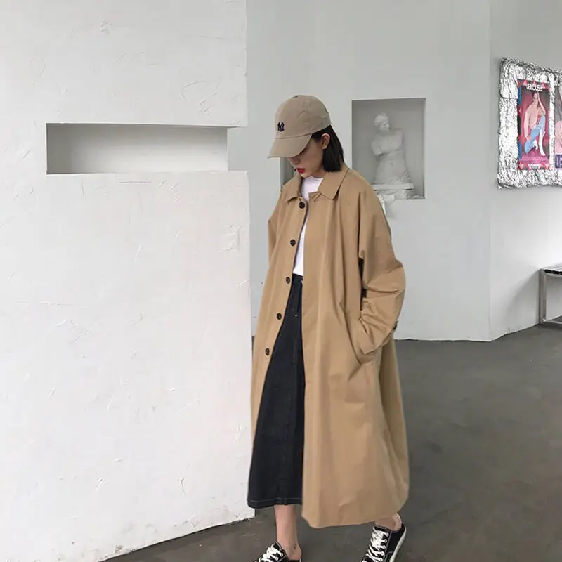 ChicFit - Oversized Casual Trenchcoat voor Vrouwen - Trenchcoat met Ruime Pasvorm Dames