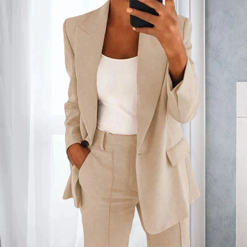 Chaveli - Elegante 2-Delige Set Blazer & Broek