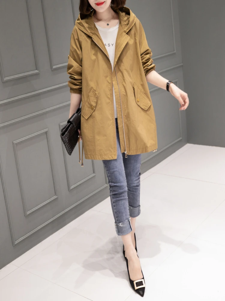 Coatlus - Trendy Trenchcoat Dames met Rits en Casual Pasvorm