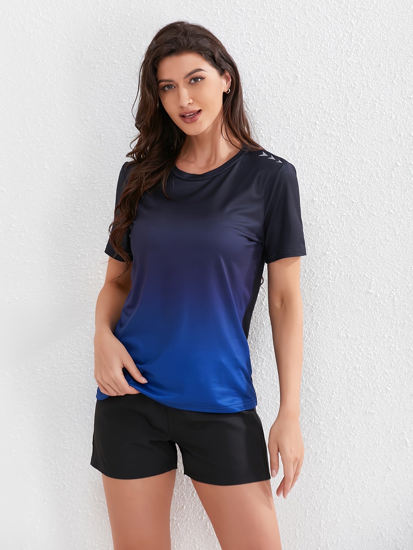 Sophie | Vrouwen sport T-shirt in ombre kleuren