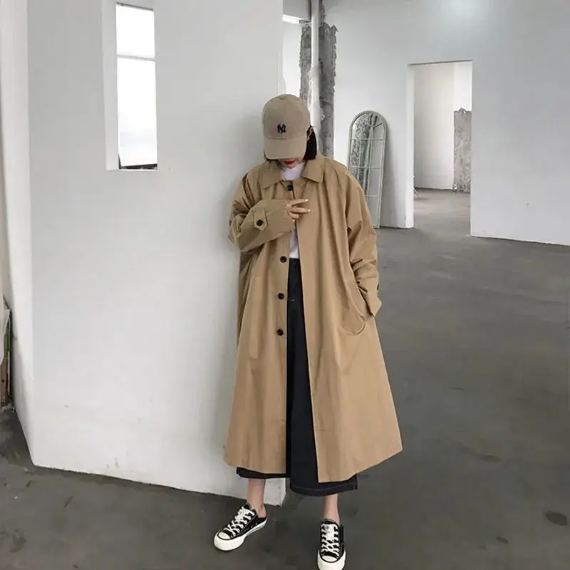 ChicFit - Oversized Casual Trenchcoat voor Vrouwen - Trenchcoat met Ruime Pasvorm Dames