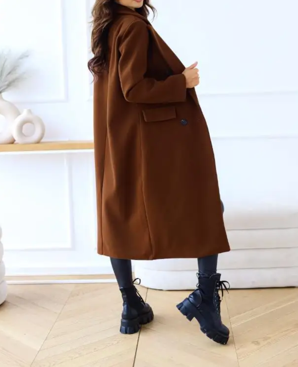 Modejas - Elegante Lange Trenchcoat Dames, Dubbel Geknoopt, Getailleerde Damesjas