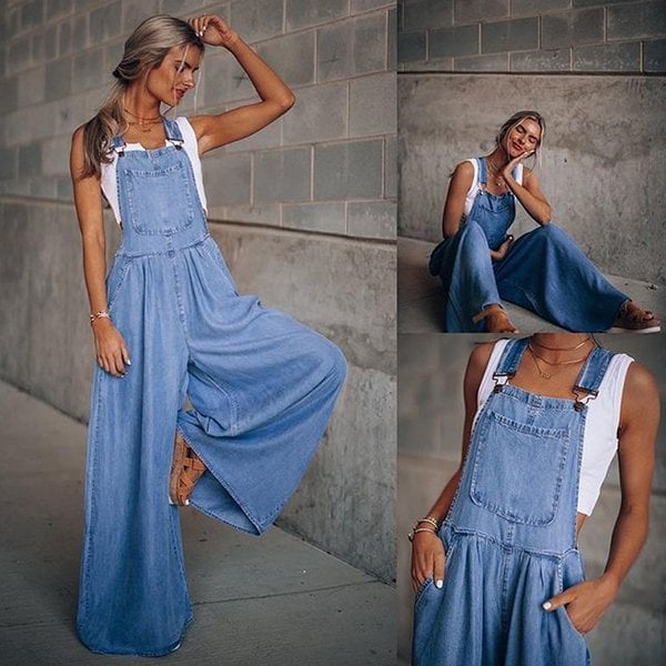 Lotte | Dames denim jumpsuit