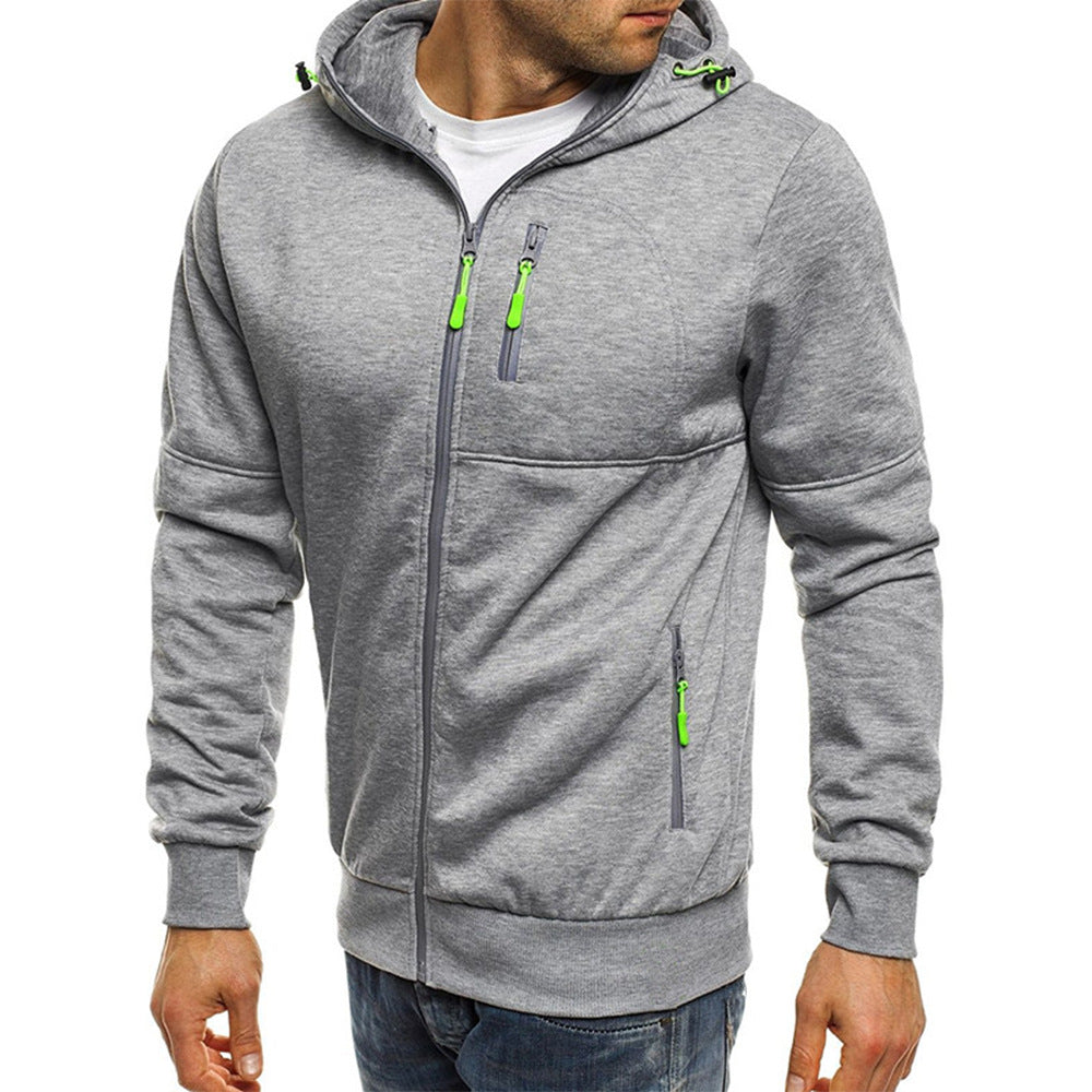 Daan | Wollen heren hoodie met capuchon en rits