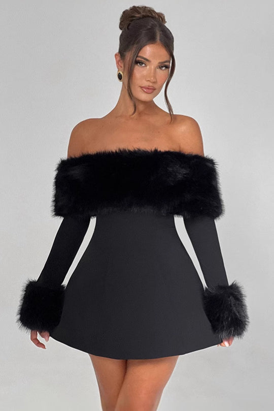 One-shoulder Slim Sexy Mini Dress