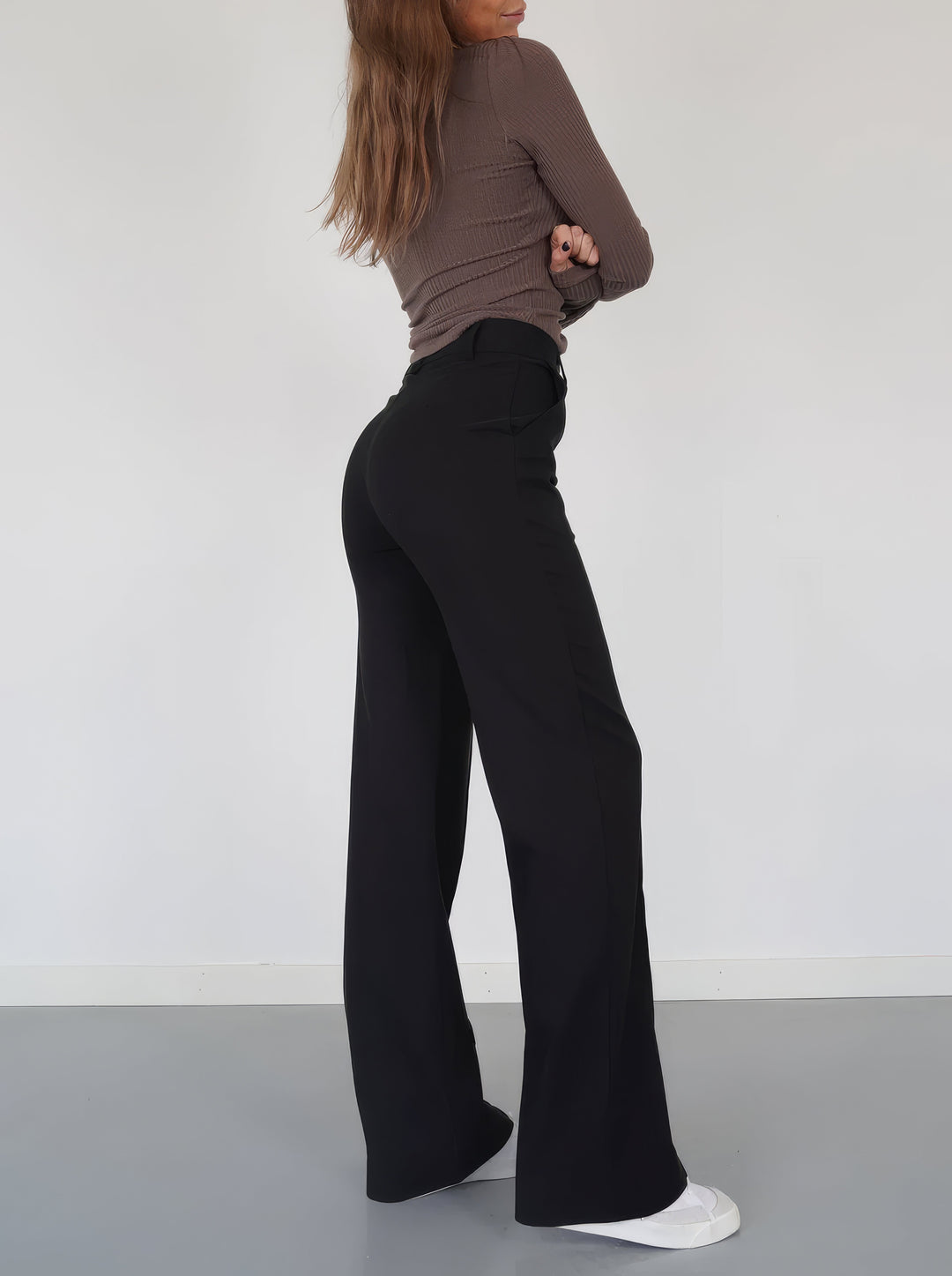 Lorena - Stijlvolle Dames Broek Met Wijde Pijpen