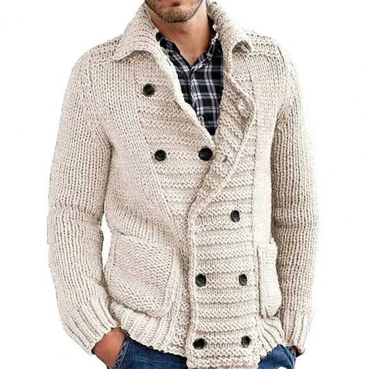 Vince Casual Vest - Gebreid Vest met Klassieke Knopen