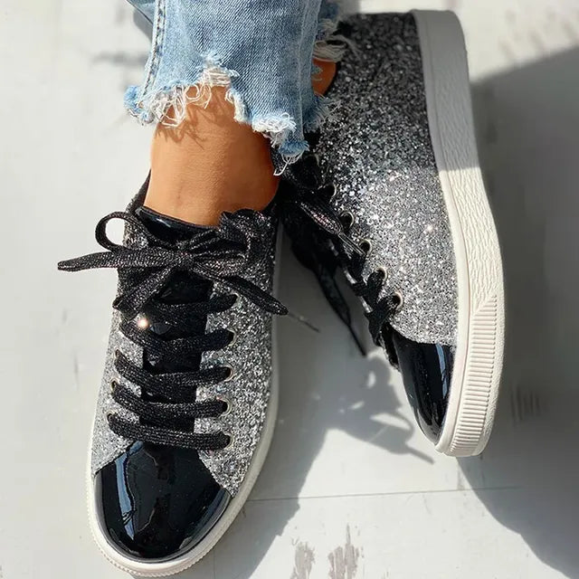 Aria - Luxe casual damesschoenen met glitter