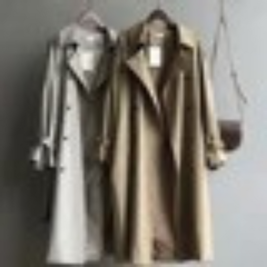 Eleganz - Klassieke Lange Trenchcoat voor Vrouwen - Trenchcoat met Ceintuur Dames