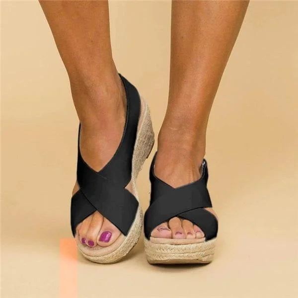 Comfortabele Orthopedische Sleehak Espadrilles - Clara