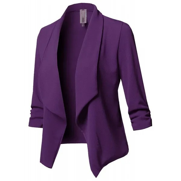 Chiquee - Casual Dames Blazer Met Waterfall Design - Comfortabel en Stijlvol