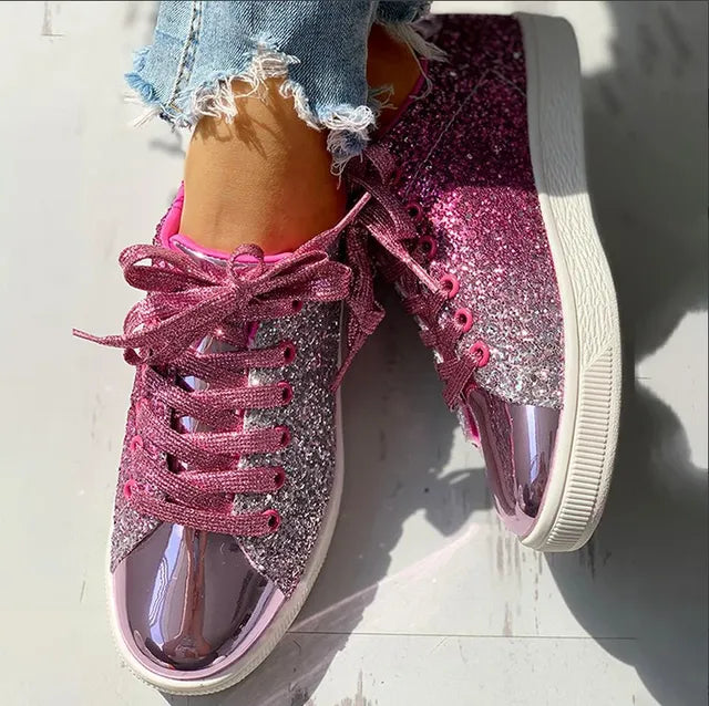 Aria - Luxe casual damesschoenen met glitter