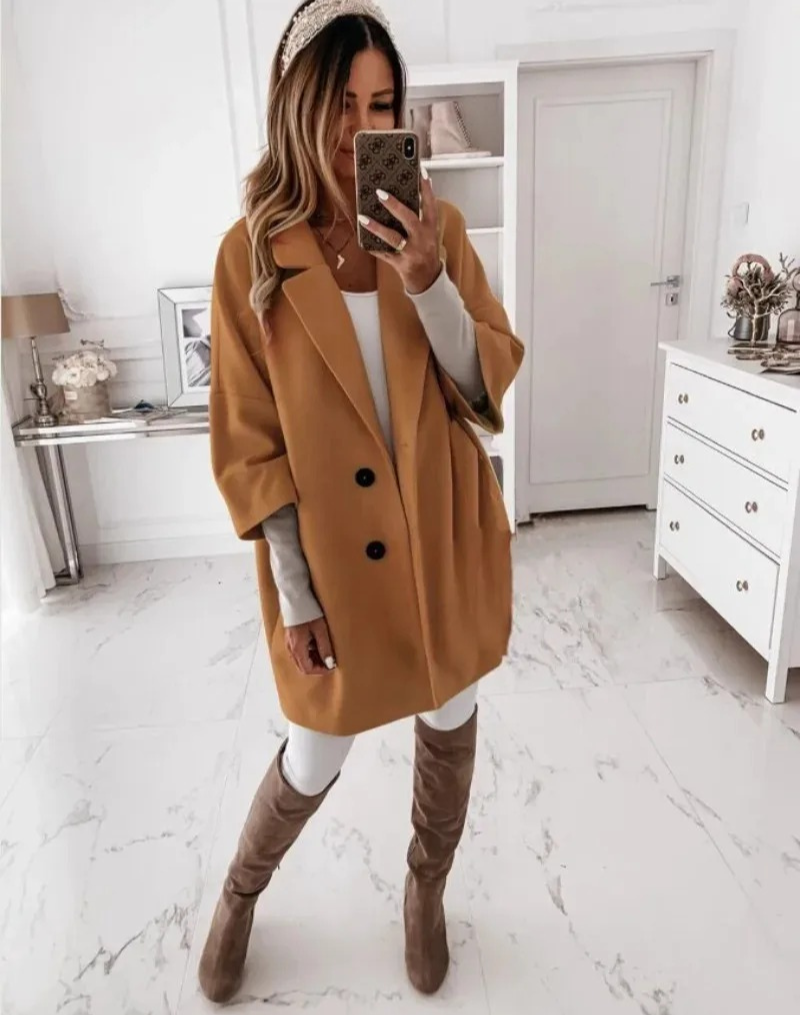 Chique losse trenchcoat voor dames