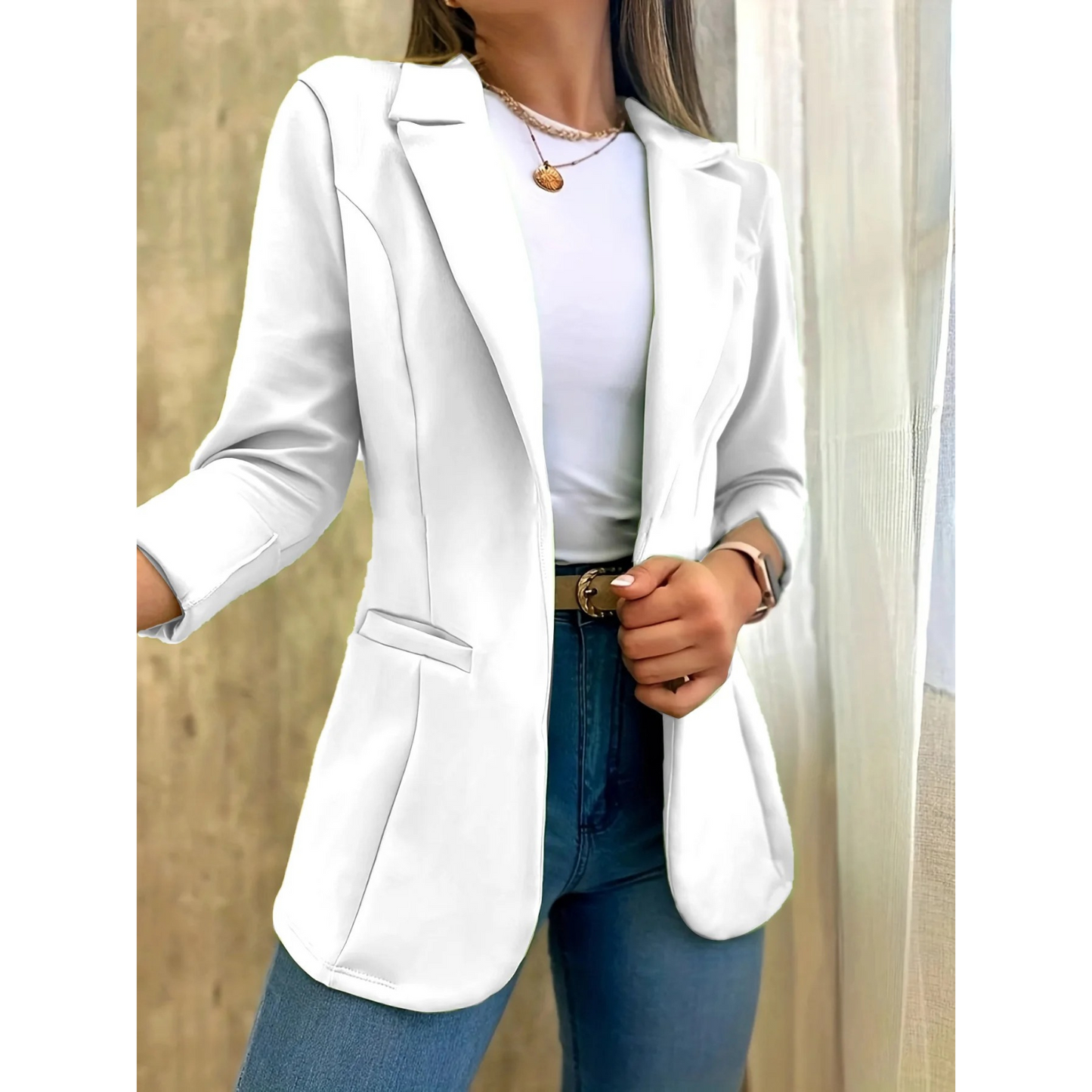 MODA Vintage dames blazer zonder gesp