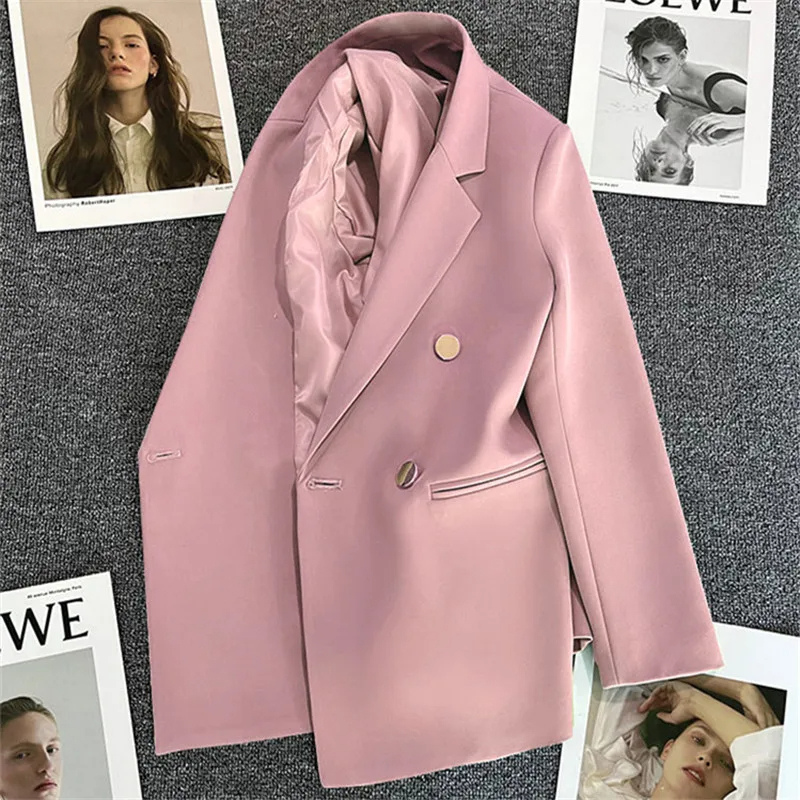 Classiq - Elegante Lange Dames Blazer met Dubbele Rij en Premium Afwerking