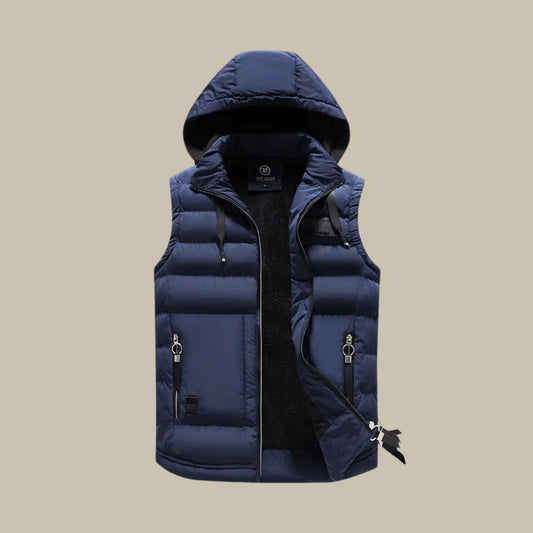 Anthony - Stijlvol warm vest met capuchon voor heren