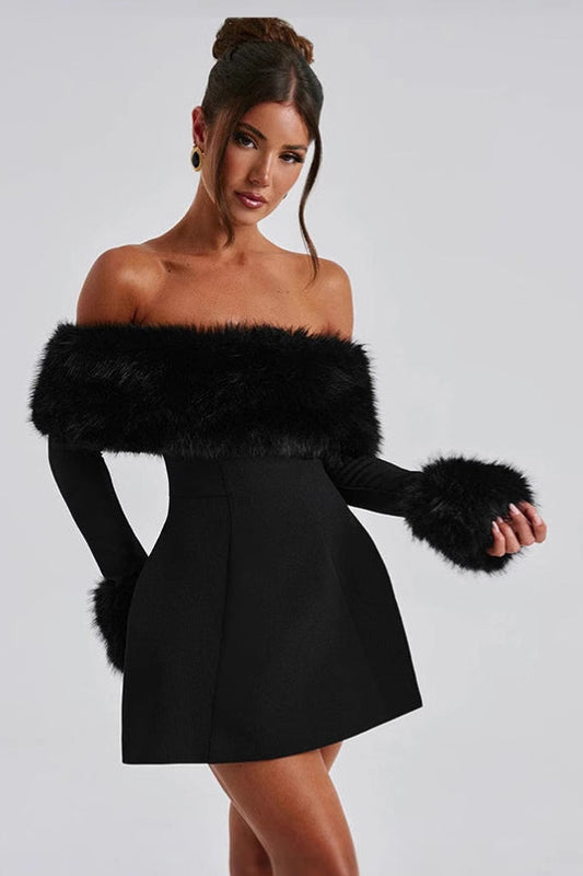 One-shoulder Slim Sexy Mini Dress
