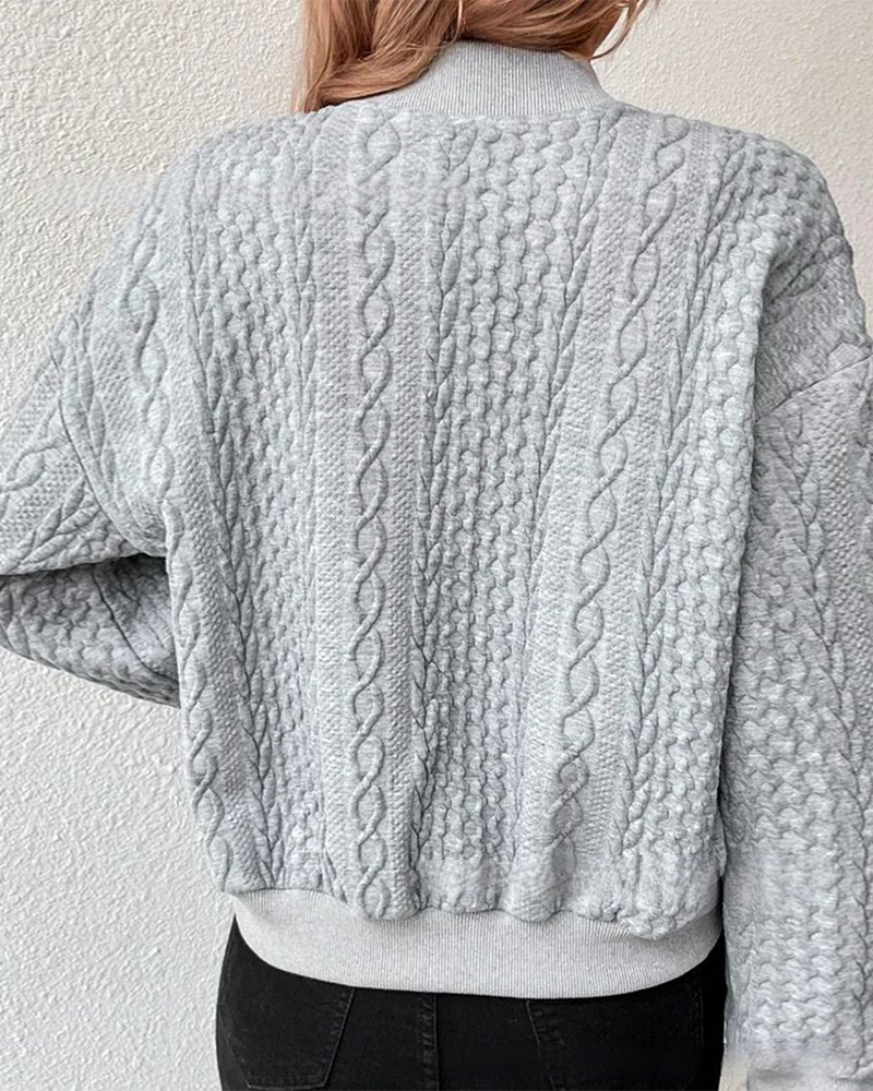 Ilse Jacq | Effen gebreidde cardigan met knopen