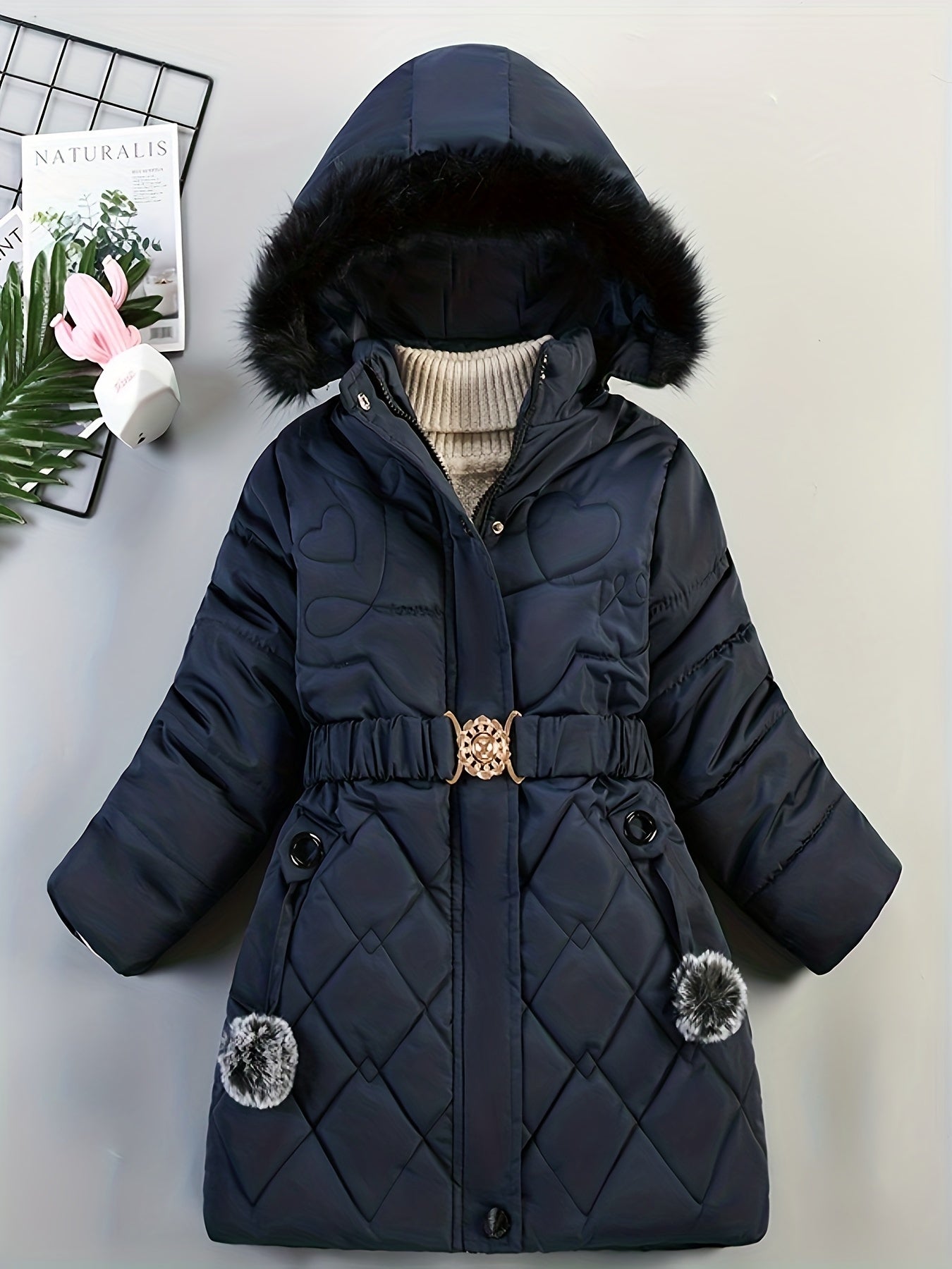 Winterjas met capuchon voor meisjes - Nicole