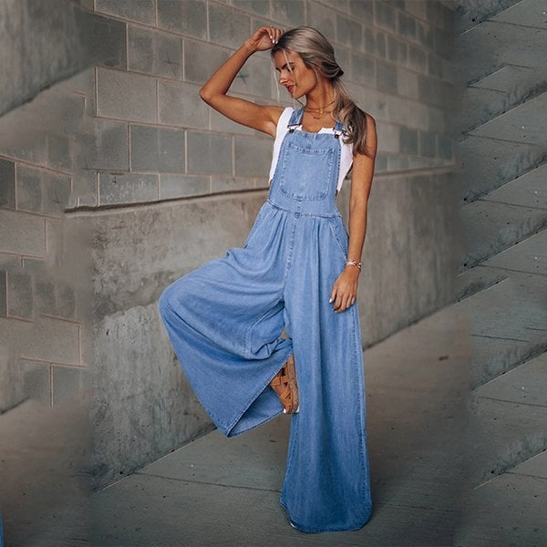 Lotte | Dames denim jumpsuit