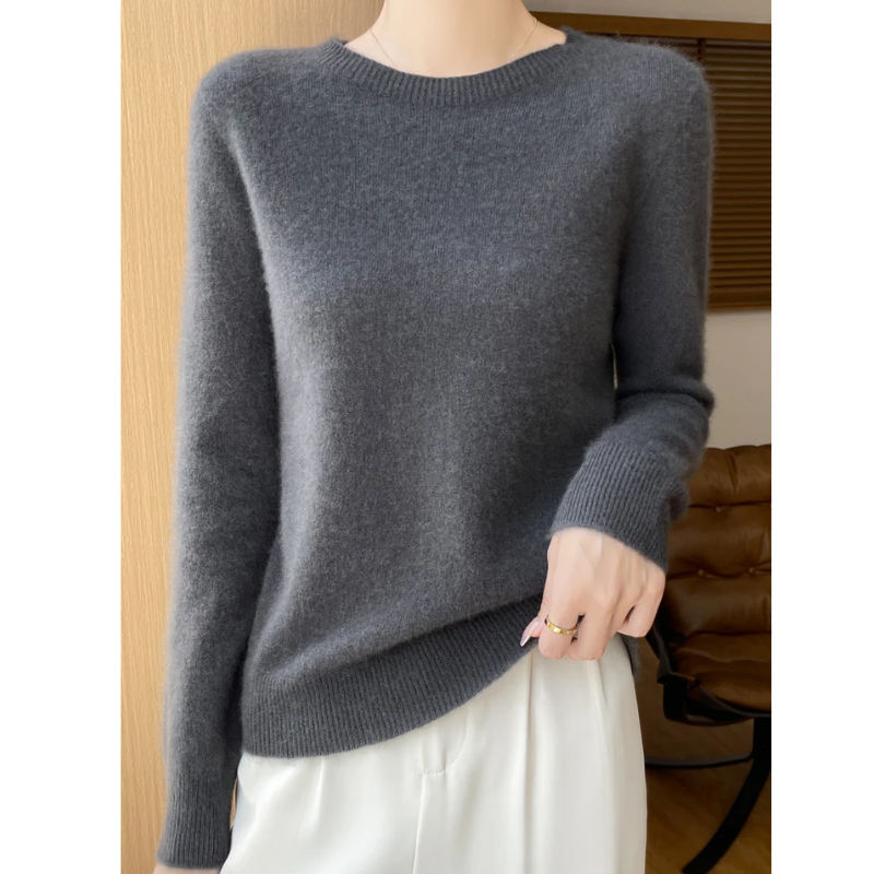 Comfyns - Zachte Fluffy Gebreide Sweater, Casual Pullover-Dames Trui