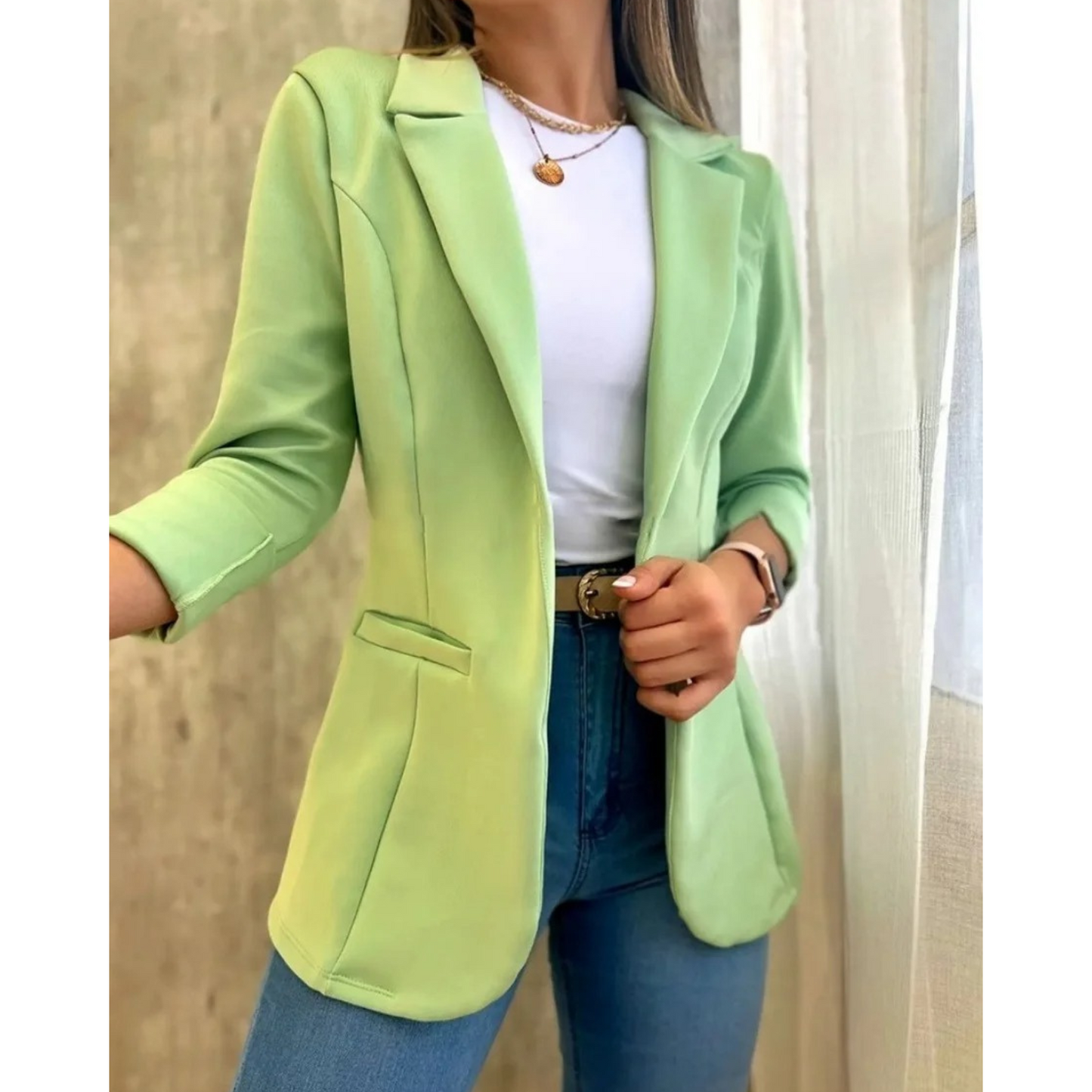 MODA Vintage dames blazer zonder gesp