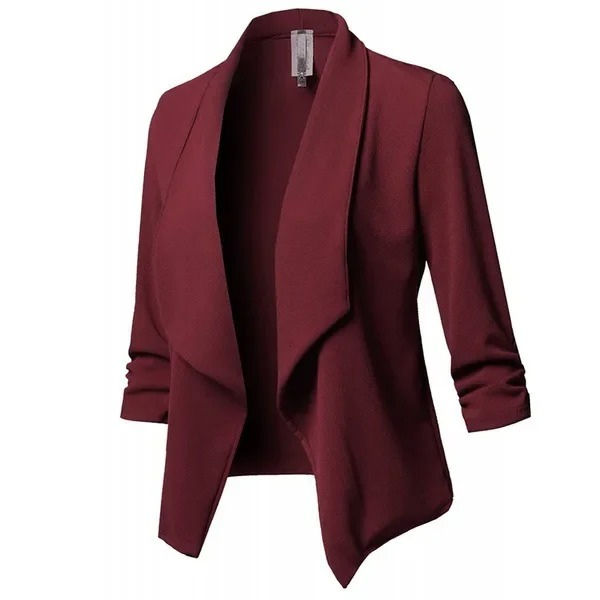 Chiquee - Casual Dames Blazer Met Waterfall Design - Comfortabel en Stijlvol