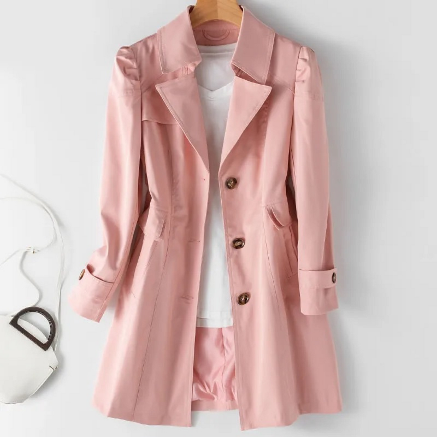 Celestia stijlvolle dames trenchcoat