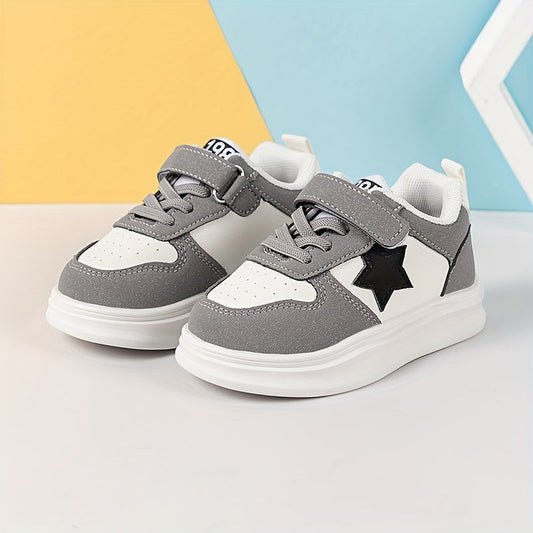 Vintage & casual sneakers met sterrenpatroon voor jongens met klittenbandsluiting - Rey