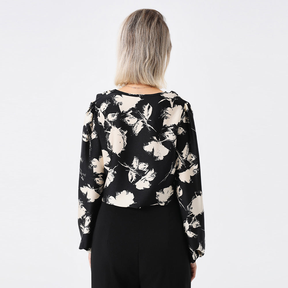 Elegante Blouse Met Print