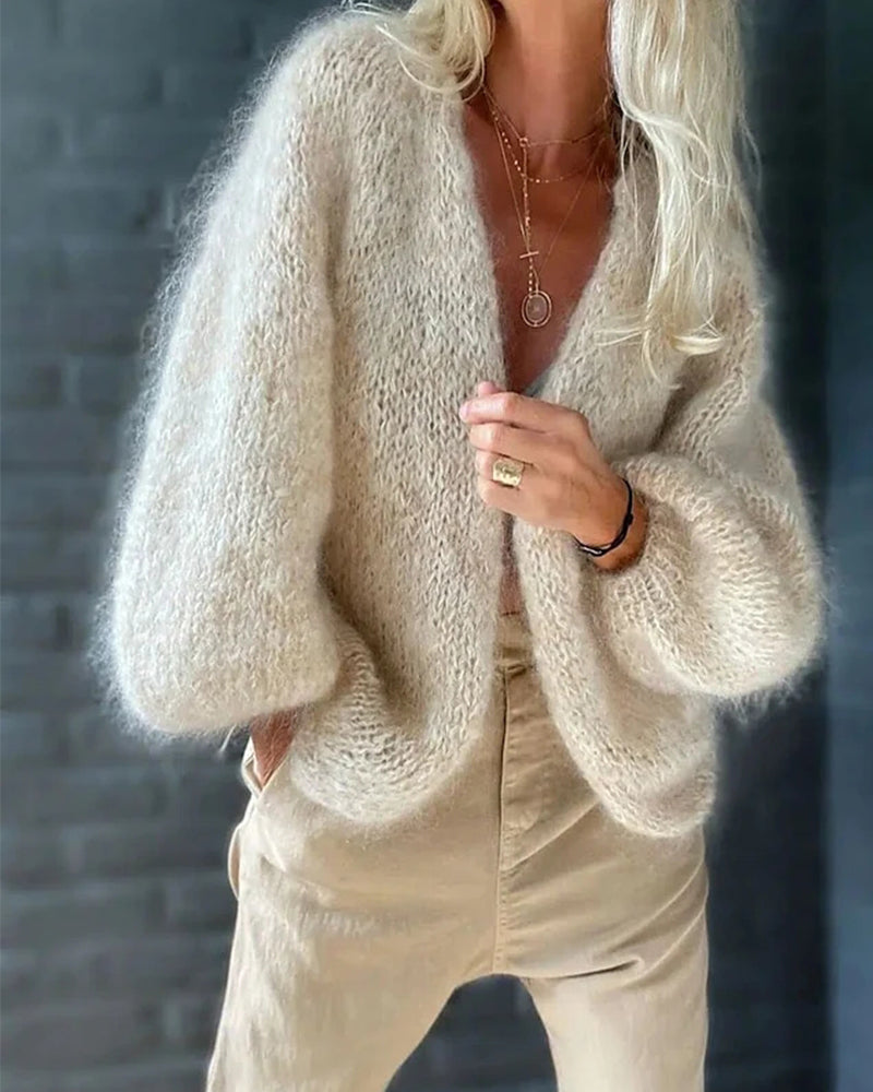 Zobra | Elegante Cardigan met Vleermuismouwen in Stijlvolle Eenvoud