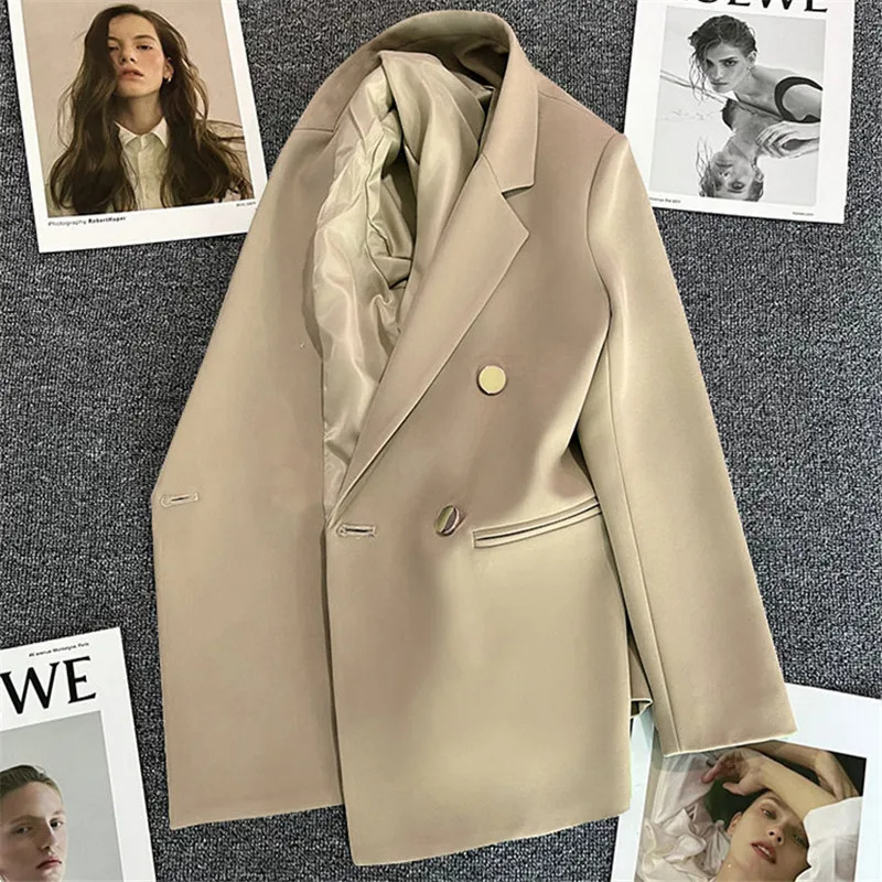 Classiq - Elegante Lange Dames Blazer met Dubbele Rij en Premium Afwerking